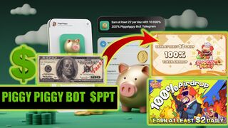 New Telegram Bot: How to Earn with $PPT Tokens in the Piggy Piggy Game 1 Token = 0.01 USDT