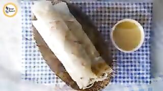 Chicken Chutney Paratha Roll Recipe ????????????