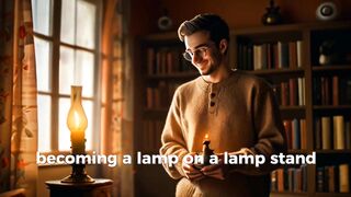 BECOMING A LAMP ON A LAMPSTAND