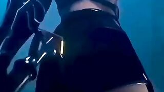 Beautiful girl reaction