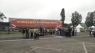 Simulasi Sispam Polresta Tasikmalaya