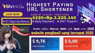 Dibayar $220/10.000 !! website penghasil uang tercepat.