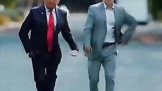 Elon Musk and Donald trump dance video - STAY IN ALIVE #dancevideo #elonmusk #donaldtrump