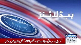 Samaa News Headlines 7 AM | Balochistan Attack, security forces' response | 27 Aug 2024 | SAMAA TV