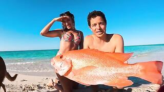 LIVING OFF THE OCEAN Can We Catch the Giant Red Fish!  Fishing North Australia