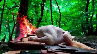 Perfectly Grilled Whole Chicken on an Open Fire  Wilderness Cooking