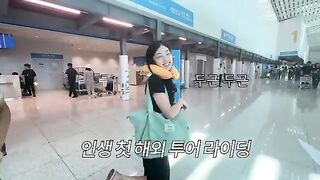 Biking Adventure: Korean Girl's First Ride in Bali In Bali Indonesia, Pantai Pandawa beach riding