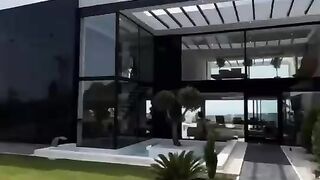 Luxury mansion on the hill with city view