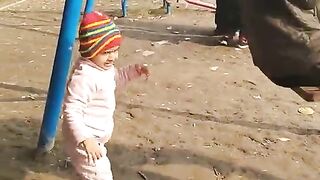 Bab6 girl playing garden
