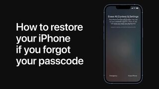 How to restore your iPhone if you forgot your passcode - Apple Support