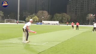 Amazing fast bowling in tape tennis