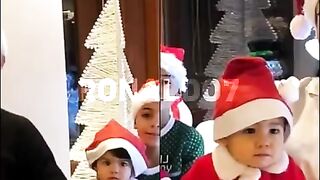 Georgina Rodriguez And Cristiano Ronaldo Beautiful kids #cristianoronaldo
