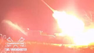 Prigozhin reportedly with a Wagner Uragan MLRS in the Bakhmut area