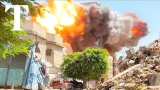 Footage shows moment Israeli strike hits building in Gaza's Nuseirat 2