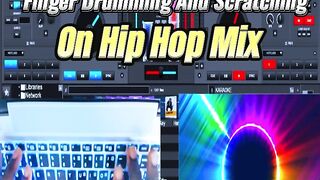 Hip Hop Dj Scratching And Finger Drumming