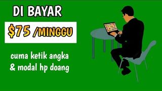 Tarik $75 /Minggu Hanya Dengan Mengetik Angka - Cara Mendapatkan Uang Di Internet.