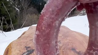 #outdoorcooking #fish #outdoor  kiremitte hamsili pilav pişirme Cooking rice with anchovies on bricks in winter camping 5