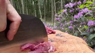 #outdoorcooking #fish #outdoor  kiremitte hamsili pilav pişirme Cooking rice with anchovies on bricks in winter camping 7