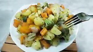 It's so delicious that I make it almost every day! Roasted Vegetables Recipe ????????????