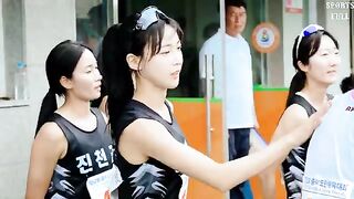 Hd video of Korea's most beautiful track and field goddess Kim Ji-min from the Paris Olympics