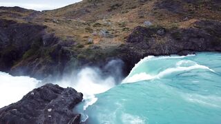 The sound of a waterfall
