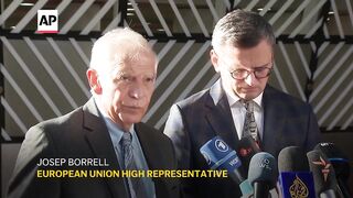 EU's Borrell calls for restrictions to be lifted on weapons supplied to Ukraine.