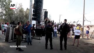 Family members of Israeli hostages held in Gaza send messages to their loved ones during rally