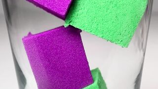 Very Satisfying and Relaxing Kinetic Sand ASMR, drop and squish 5