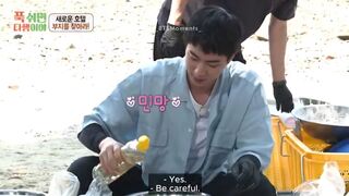 BTS Jin on Half Star Hotel in Lost Island Episode 16 Part 2