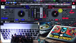 Virtual Dj Mixing Tutorials On Laptop keyboard |  How To Freestyle The Intro of A Mix