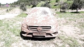 10 YEARS UNWASHED CAR ! Wash the Dirtiest Mercedes C Series