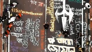 Bangladesh Student protest art