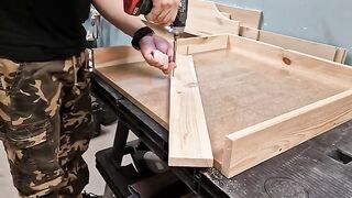 My Best Project! I Had to Drink Wine for 3 Weeks to Make this Table