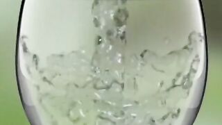 Look at writing on the glass