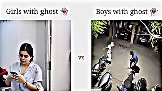 with ghost ???? vs Boys with ghost ???? | NEW FUNNY VIDEO | ????????????