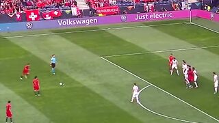 Cristiano Ronaldo's moment of scoring 3 goals in the world cup ????