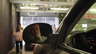 Female driver in abaya