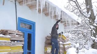 Life in Winter at Village of Talesh Mountains Episode Three  Country Life Series