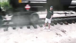 Train Vs Giant MrBeast