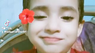Funny girl always smile