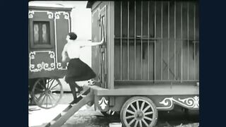 Hilarious Charlie Chaplin Clips: Lion Cage Antics