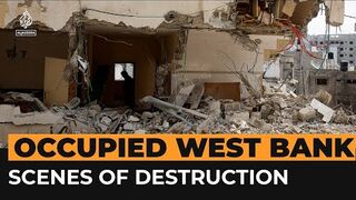 Destruction after Israeli raid on occupied West Bank refugee camp
