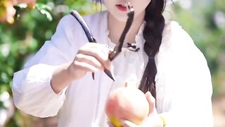 She loves food too much