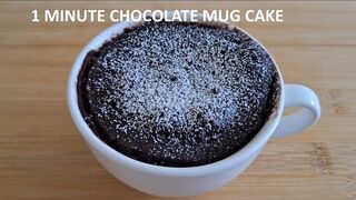 1 minute chocolate mug cake in microwave Chocolate Mug Cake (No Egg) Mug cake recipe Mug Cake