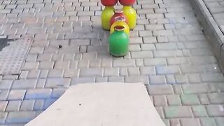 breaking color bottle