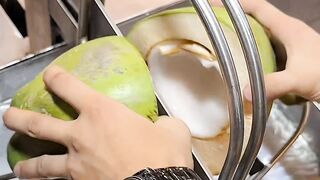 Cutting Coconut