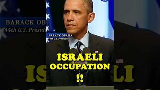 Obama's Take on Palestine‼️