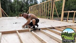 Exterior walls are DONE! And we built a solar power station!