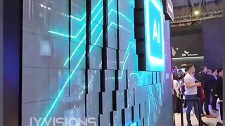 Kinetic LED Wall for MWC Exhibition