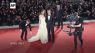 George Clooney, Brad Pitt premiere 'Wolfs' at Venice Film Festival